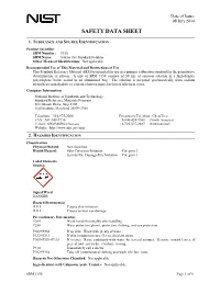 Material Safety Data Sheet