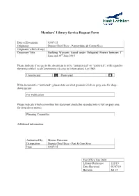 Members' Library Service Request Form