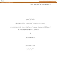Muted Group Theory in the Great Gatsby 1