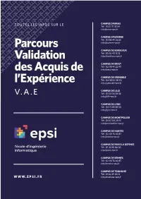Parcours Validation Des Acquis De L'expérience