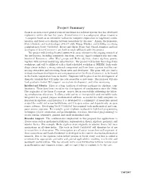 Project Summary Sage Is an Open Source General Purpose Mathematical Software System That Has Developed Explosively Within the Last ﬁve Years