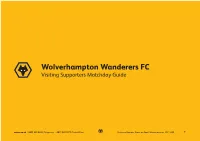 Visiting Supporters Matchday Guide