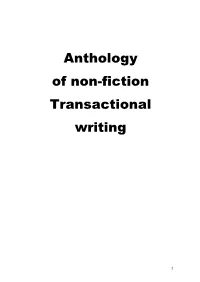 Anthology of Nonfiction Texts