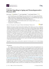 Calcium Signaling in Aging and Neurodegenerative Diseases 2019
