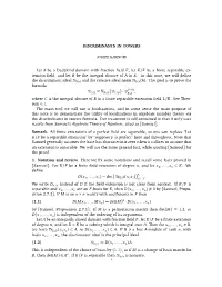 DISCRIMINANTS in TOWERS Let a Be a Dedekind Domain with Fraction