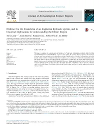 Evidence for the Breakdown of an Angkorian Hydraulic System, and Its