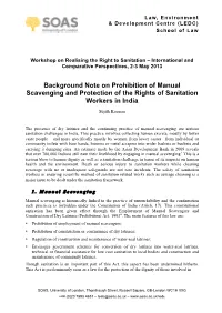 Manual Scavenging Note