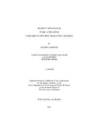 PRODUCT APPEARANCES in NBC's the OFFICE COMPARED to MULTIPLE CHARACTER VARIABLES by AMANDA JOHNSON YORGO PASADEOS, COMMITTEE