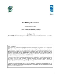 UNDP Project Document