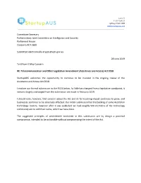 (Assistance and Access) Act 2018 Submission 8