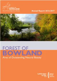 Forest of Bowland AONB Annual Report 2017