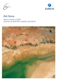Morocco Floods of 2014: What We Can Learn from Guelmim and Sidi Ifni Contents