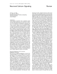 Neuronal Calcium Signaling Review