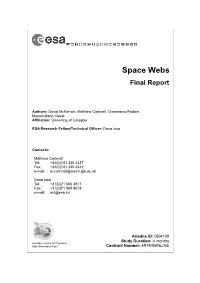 Space Webs Final Report