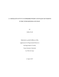 A Comparative Study of Extremism Within Nationalist Movements