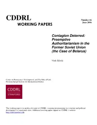 CDDRL Number 66 WORKING PAPERS June 2006