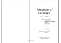 Functions of Language