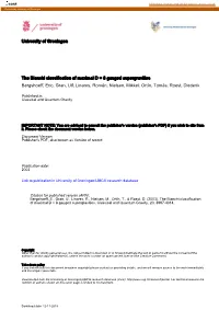 University of Groningen the Bianchi Classification of Maximal D