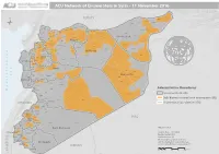 ACU Network of Enumerators in Syria - 11 November 2016