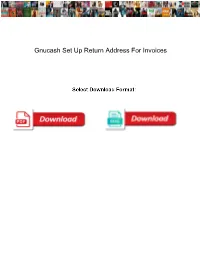 Gnucash Set up Return Address for Invoices