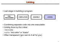 Linking + Libraries