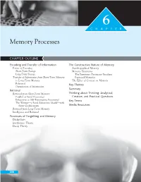 Memory Processes