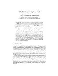 Transforming the Arχiv to XML