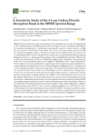 A Sensitivity Study of the 4.8 M Carbon Dioxide Absorption Band In