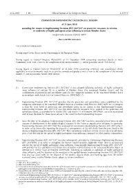 Commission Implementing Decision (Eu)
