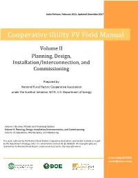 Cooperative Utility PV Field Manual