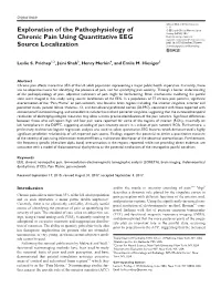 Exploration of the Pathophysiology of Chronic Pain Using