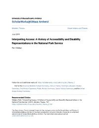 Interpreting Access: a History of Accessibility and Disability Representations in the National Park Service