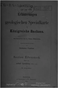 SECTION EIBENSTOCK Nebst ASCHBERG