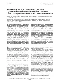 Semaphorin 3B Is a 1,25-Dihydroxyvitamin D3 -Induced