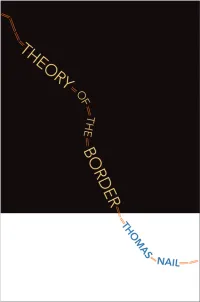 Thomas Nail – Theory of the Border