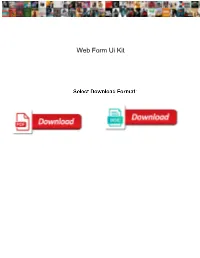 Web Form Ui Kit