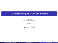 Deconstructing the Chilean Miracle