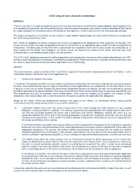 ICRC Duty of Care: Elements of Definition