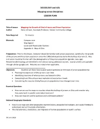 SOCIOLOGY and GIS: Mapping Across Disciplines LESSON PLAN