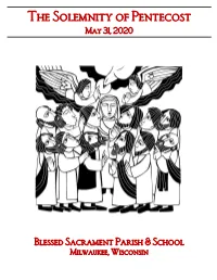 The Solemnity of Pentecost