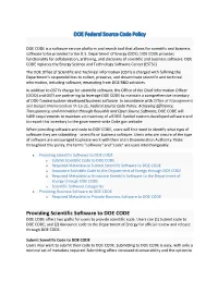 DOE Federal Source Code Policy