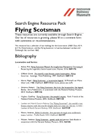 Flying Scotsman These Resources Are Currently Available Through Search Engine
