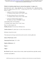Methods for Identifying Culprit Drugs in Cutaneous Drug Eruptions: a Scoping Review Reetesh Bose M.D., B.Sc1,2, Selam Ogbalidet3
