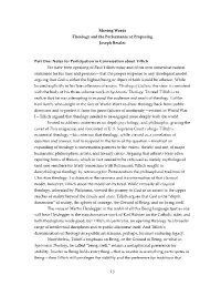 Moving Words Theology and the Performance of Proposing Joseph Bessler