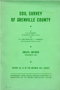 Soil Survey of Grenvue County