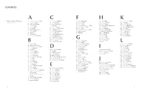 Table of Contents