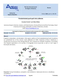 Trisubstituted Push-Pull Nitro Alkenes