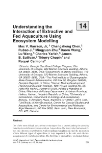 Understanding the Interaction of Extractive and Fed Aquaculture