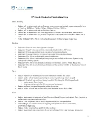 8Th Grade Orchestra Curriculum Map