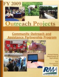 Outreach Projects, Please Contact the Outreach Staff, Regional Offices Or RMA Web Site